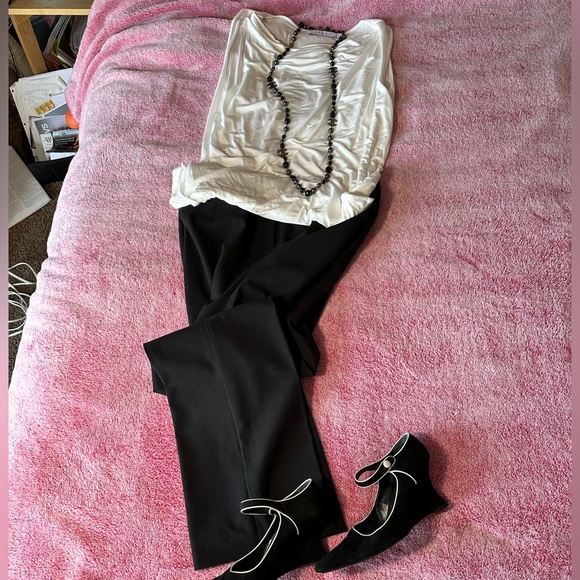 Dior Black and White Maryjane Wedges - Picture 8 of 9